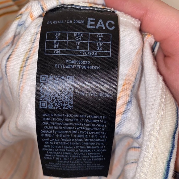 Guess X A$AP Rocky Longsleeve Striped shirt - Picture 6 of 7